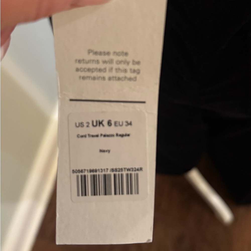 ME+EM Navy Wide-Leg Pants - Picture 7 of 8